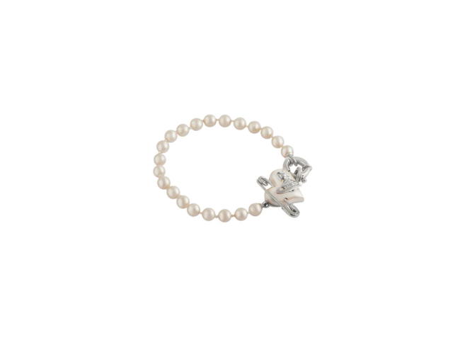 Vivienne Westwood Vivienne Westwood Orietta Pearl Bracelet Platinum-Creamrose Pearl - view 2