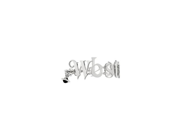 Vivienne Westwood Vivienne Westwood Raimunda Twin Bracelet Platinum-Black Enamel - view 3