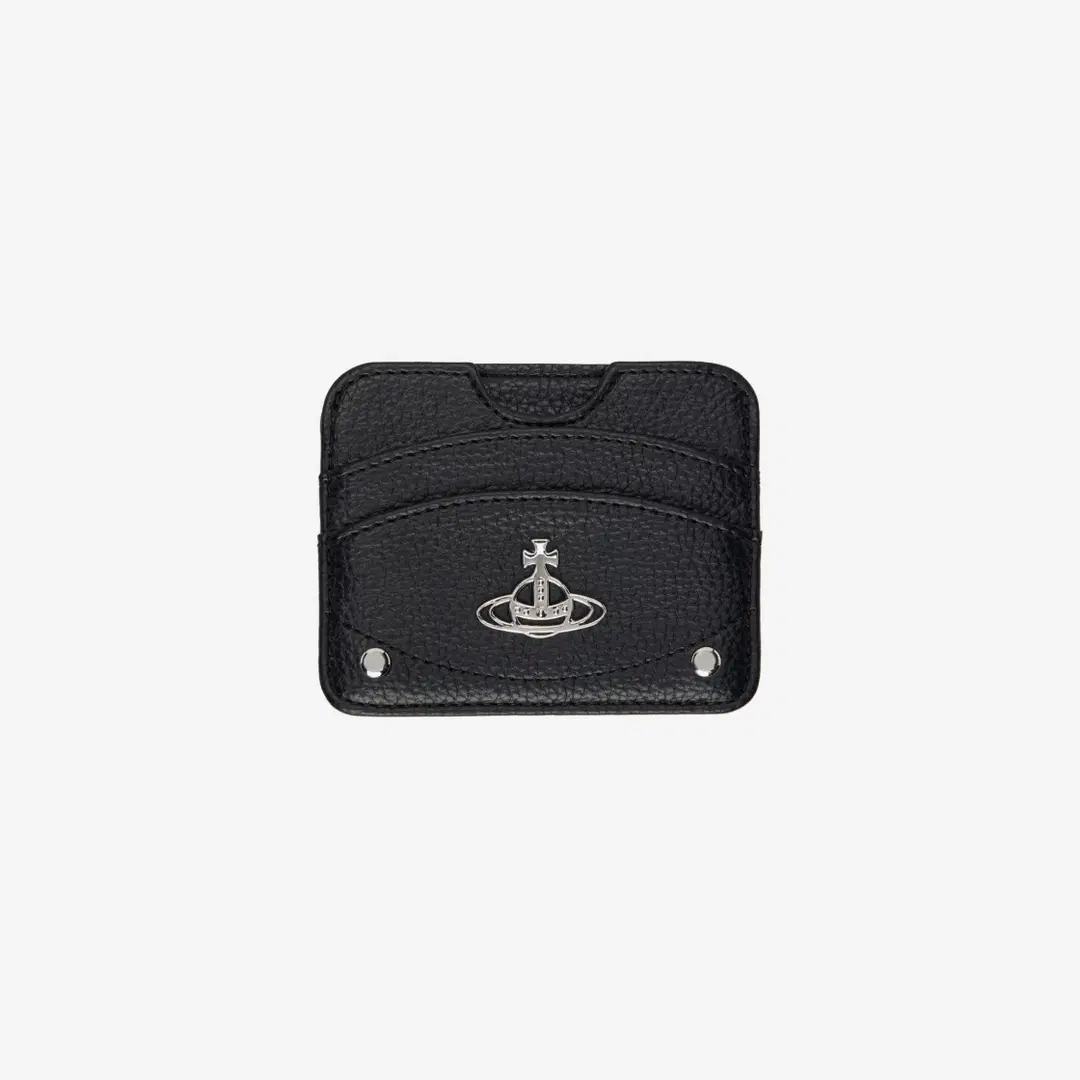 Vivienne Westwood Vivienne Westwood Re-Vegan Grain Half Moon Card Holder Black