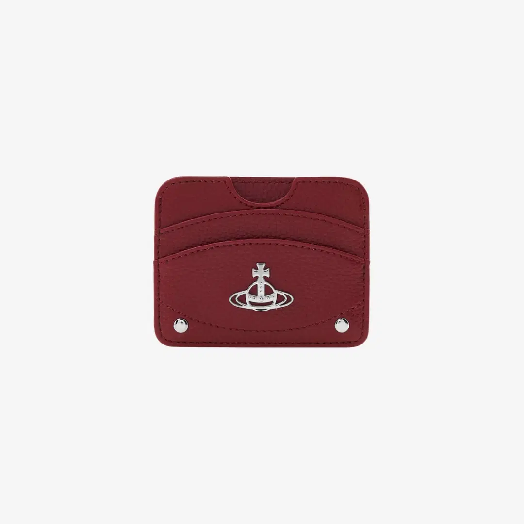 Vivienne Westwood Vivienne Westwood Re-Vegan Grain Half Moon Card Holder Red