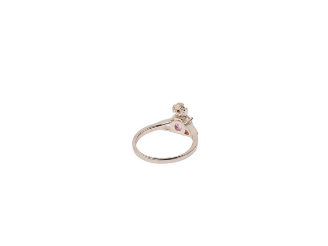 Vivienne Westwood Vivienne Westwood Reina Petite Ring Pink Cubic Zirconia - view 2