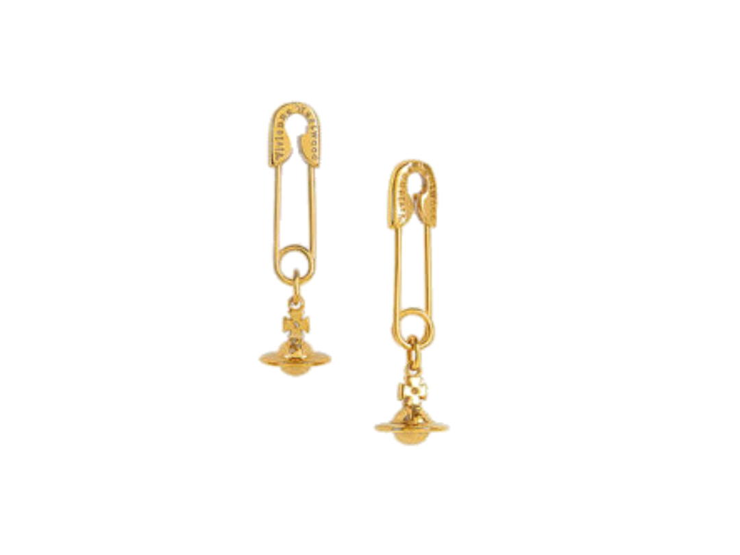 Vivienne Westwood Vivienne Westwood Safety Pin Earrings Gold