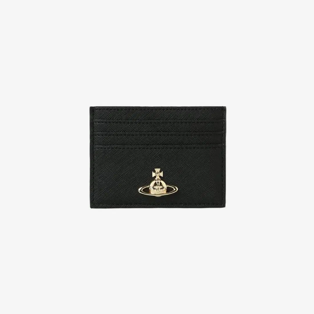 Vivienne Westwood Vivienne Westwood Saffiano Flat Card Holder Black