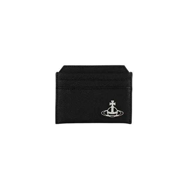 Vivienne Westwood Vivienne Westwood Saffiano Slim Card Holder Black - view 1