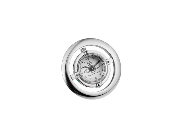 Vivienne Westwood Vivienne Westwood Small Orb Watch Pendant Necklace In Swarovski Crystals With Silver-Tone Hardware - view 3
