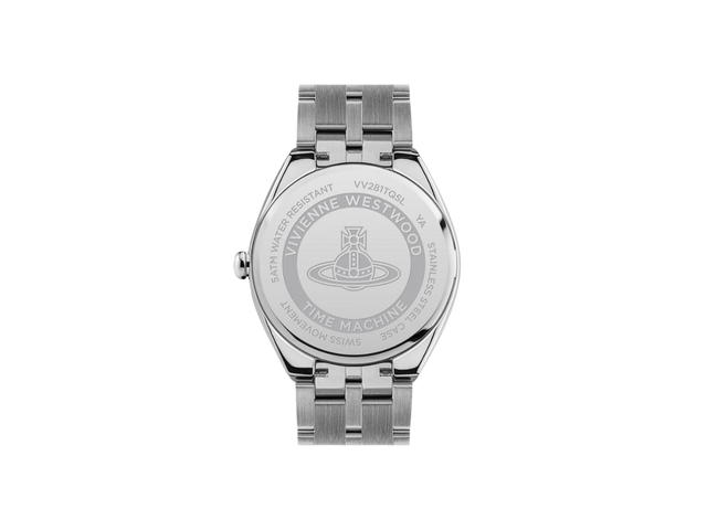 Vivienne Westwood Vivienne Westwood The Mews In Brushed Finish With Silver-Tone Hardware Silver-Blue (VV281TQSL) - view 2