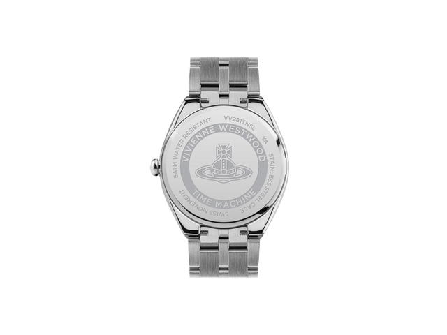 Vivienne Westwood Vivienne Westwood The Mews In Brushed Finish With Silver-Tone Hardware Silver Orange (VV281TNSL) - view 2