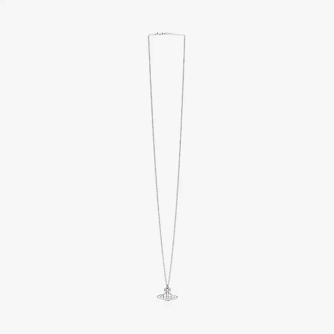 Vivienne Westwood Vivienne Westwood Thin Flat Orb Pendant Silver