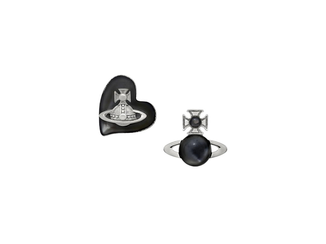 Vivienne Westwood Vivienne Westwood Thomasina Earrings Platinum Grey Mop