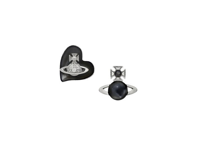 Vivienne Westwood Vivienne Westwood Thomasina Earrings Platinum Grey Mop - view 1