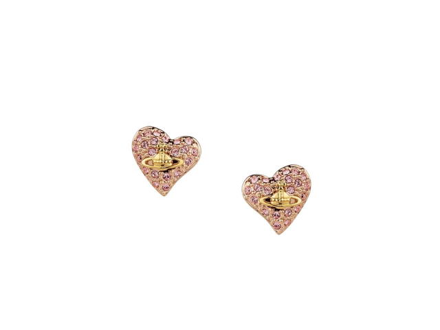 Vivienne Westwood Vivienne Westwood Tiny Diamante Earrings Pink Gold Ton Pink Gold - view 1
