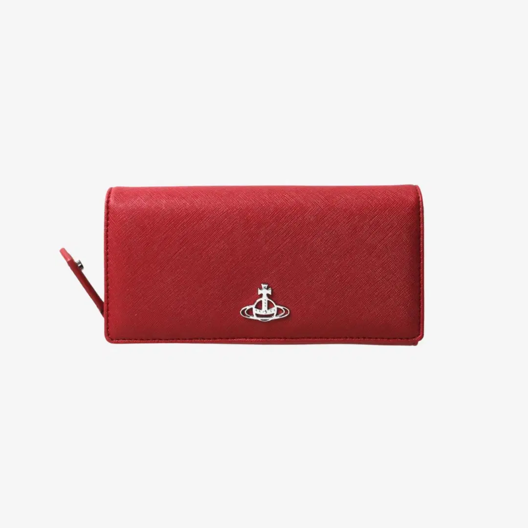 Vivienne Westwood Vivienne Westwood Vegan Bio Leather Saffiano Derby Classic Long Wallet Red