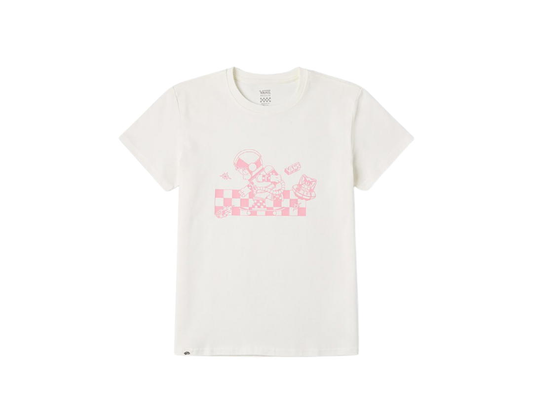 Vans Vans X Space Molly Checker GFX W Tee Marshmallow (Women's)
