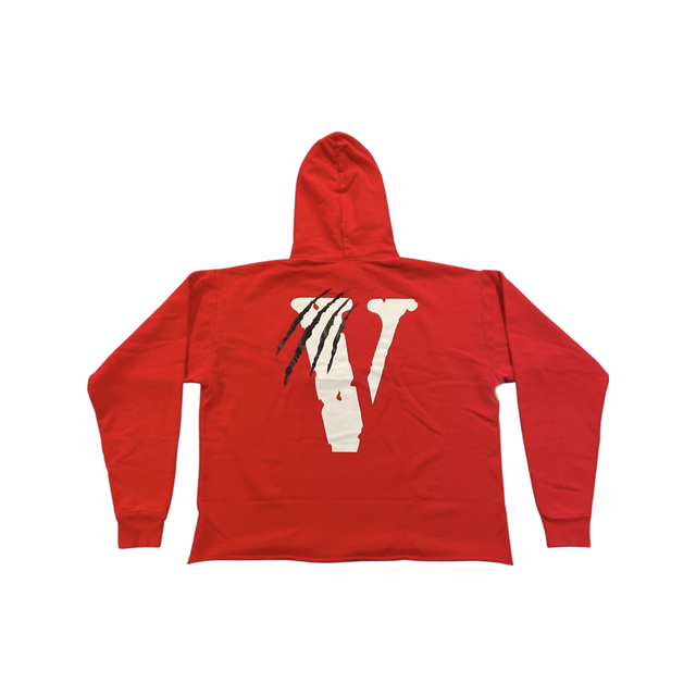Vlone Vlone Black V Panther Hoodie Red - view 2