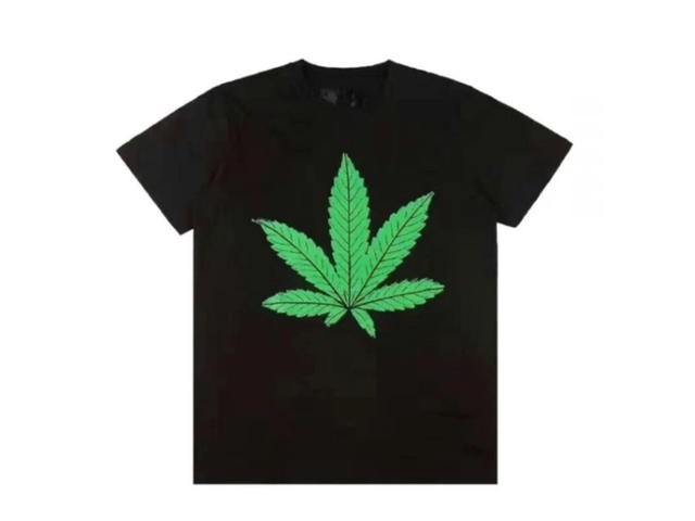 Vlone VLONE Cannabis Leaf Tee Black - view 2
