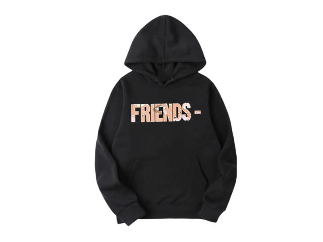 Vlone Vlone Desert Camo Friends Hoodie BLACK - view 1