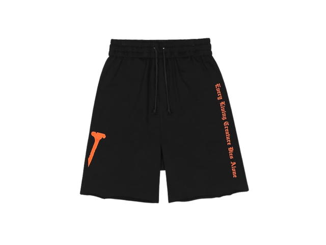 Vlone Vlone Every living Creature Dies Alone Shorts Black - view 1