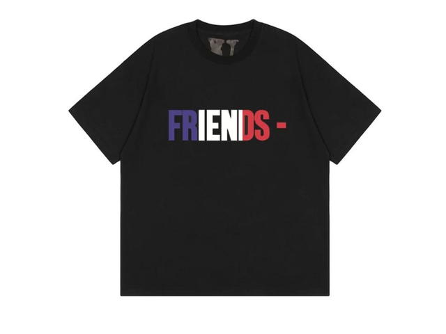 Vlone Vlone France Friends T-Shirt Black - view 1