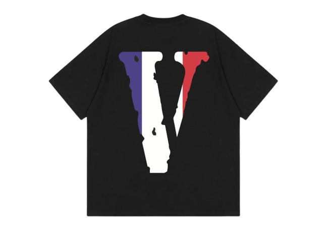 Vlone Vlone France Friends T-Shirt Black - view 2