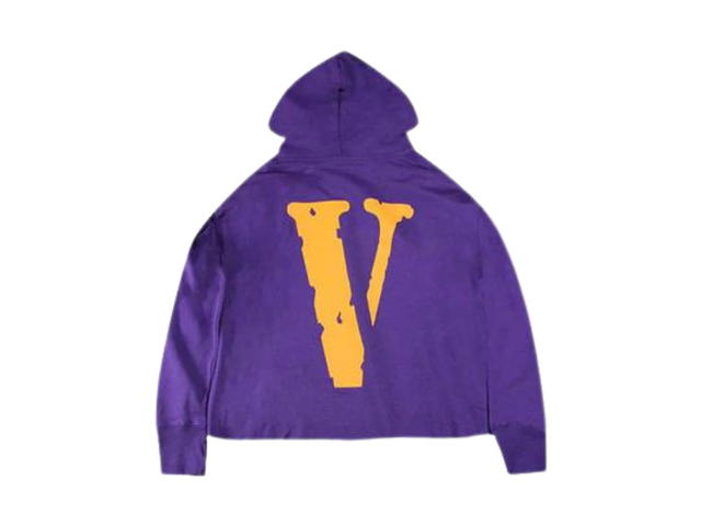 Vlone Vlone Friends-Classic Logo Hooded Fleece Purple-Yellow - view 2