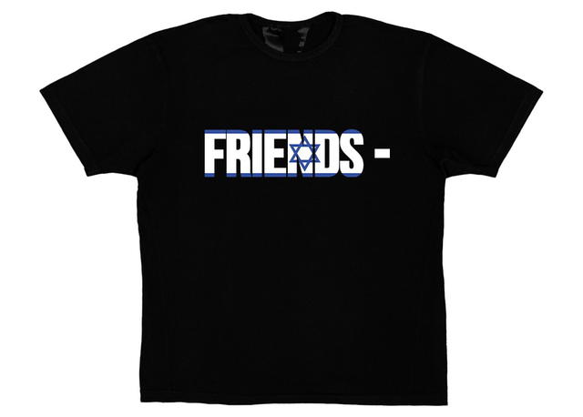 Vlone Vlone FRIENDS ISR T-shirt Black - view 1