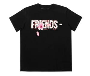 Buy Vlone Friends Sakura Logo T-Shirt Black SS23 at Sasom – Authentic and Ready to Ship