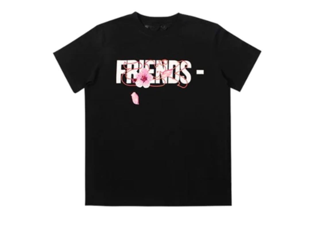 Vlone Vlone Friends Sakura Logo T-Shirt Black SS23