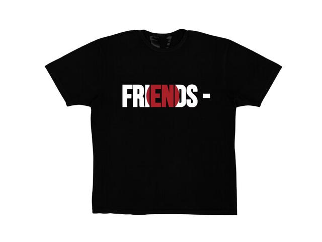 Vlone Vlone JPN Friends T-Shirt Black - view 1