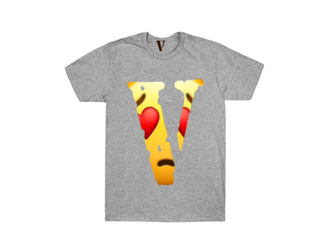 Vlone Vlone Love Emoji T-Shirt GREY