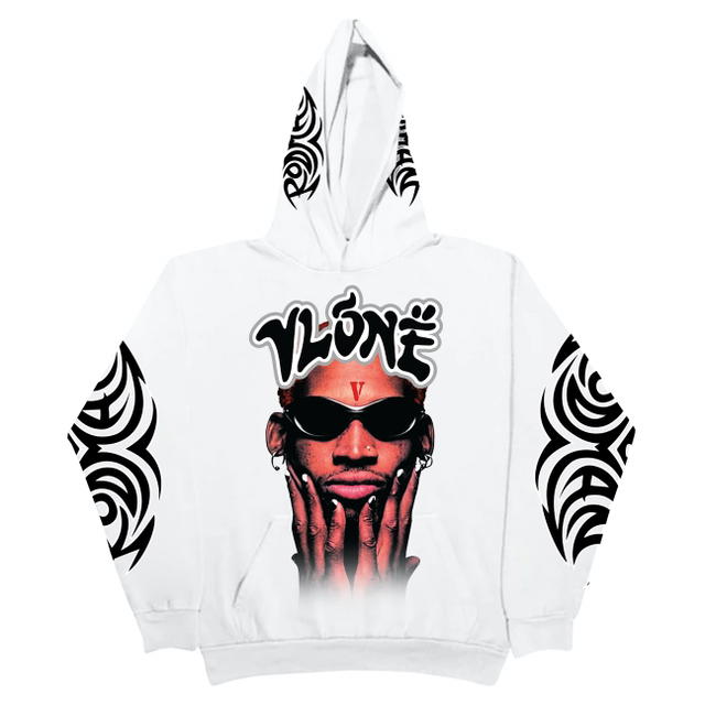 Vlone Vlone Rodman Logo Hoodie White - view 1