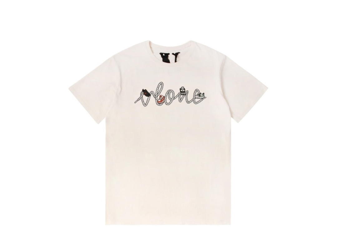 Vlone Vlone Sneakers T-shirt Beige