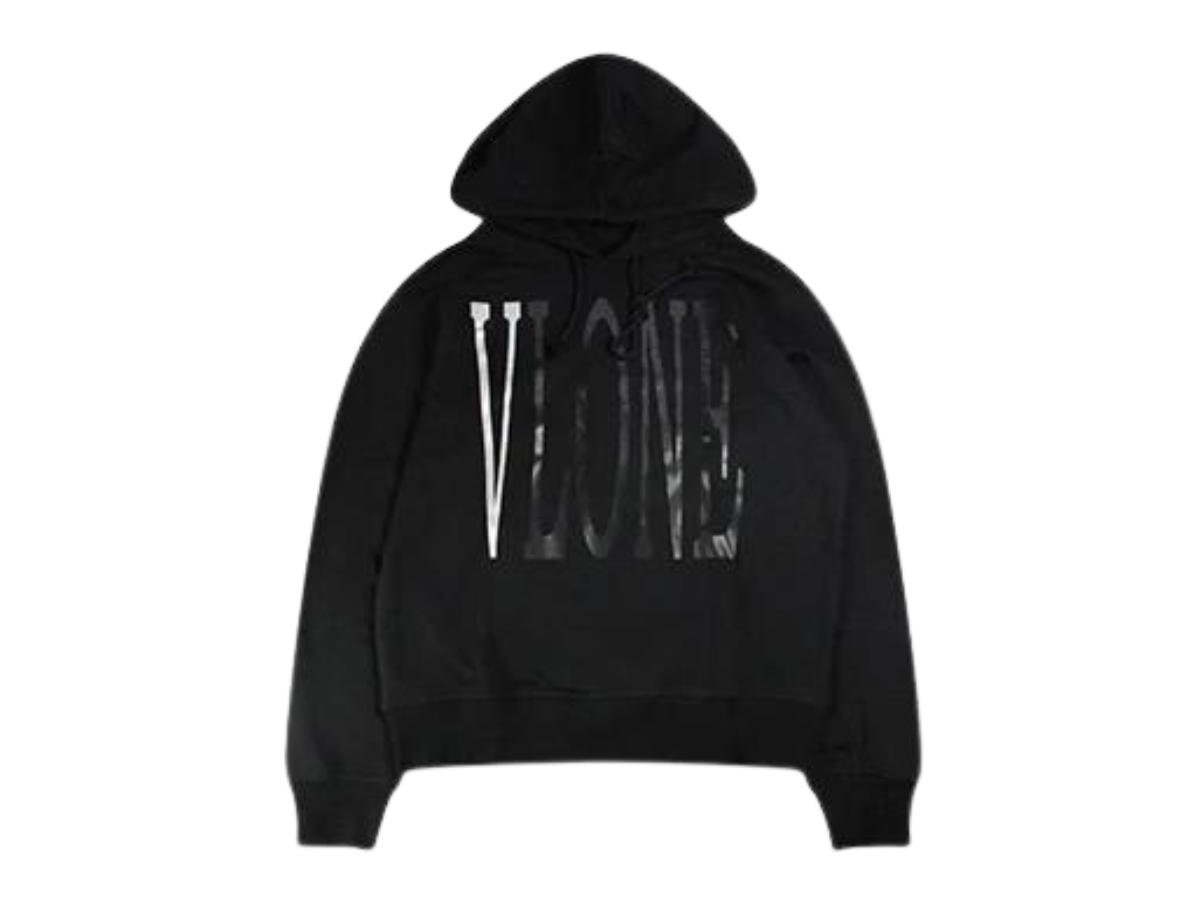 Vlone Vlone Staple 3M V Logo Hoodie Black White