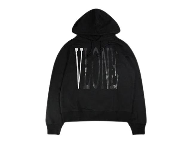 Vlone Vlone Staple 3M V Logo Hoodie Black White - view 1