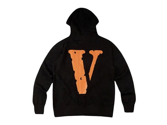Vlone Vlone Staple Hoodie Black-Orange - view 1