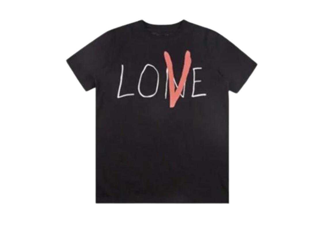 Vlone Vlone X ASAP Rocky Big V Love T-Shirt Black