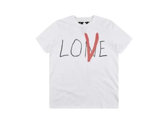 Vlone Vlone X ASAP Rocky Big V Love T-Shirt White - view 1
