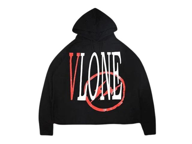 Vlone Vlone x Fragment Design Unisex Logo Sweatshirt Black Red - view 2