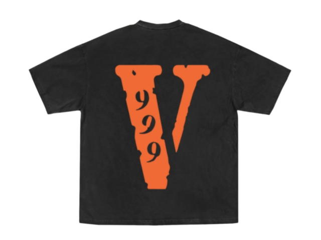 Vlone Vlone x juice wrld “legend never die” 999 club black orange - view 2