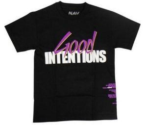 Buy VLONE X NAV 'GOOD INTENTIONS' Black Tee at Sasom – Authentic and Ready to Ship