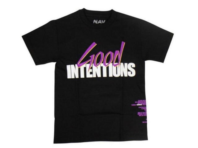 Vlone VLONE X NAV 'GOOD INTENTIONS' Black Tee - view 1