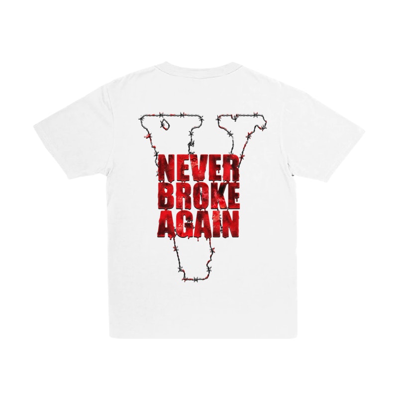 Vlone Vlone x Never Broke Again Haunted T-shirt White