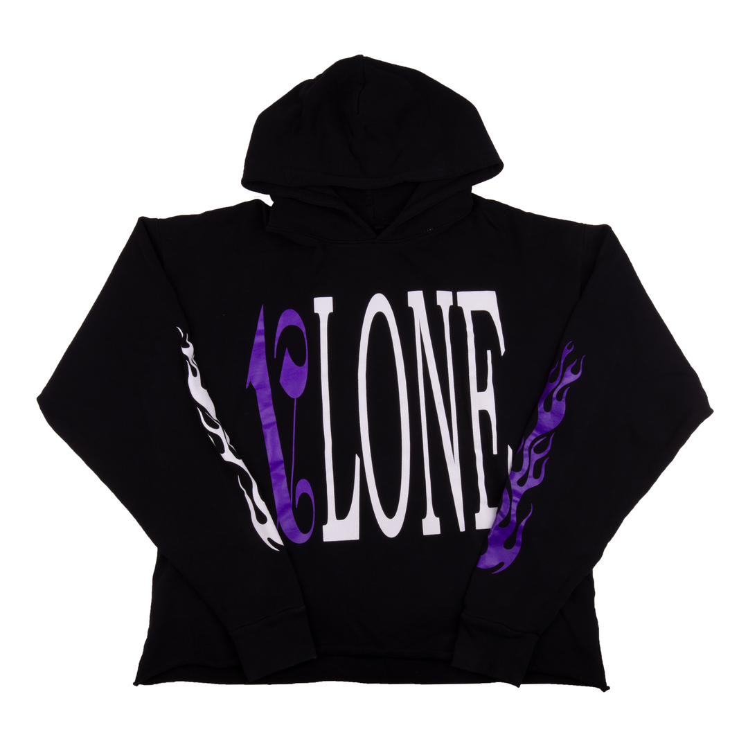 Vlone Vlone x Palm Angels Hoodie Black/Purple
