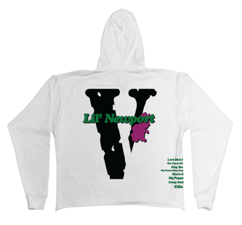 Vlone Vlone Yams Day Lil Newport Hoodie White - view 2