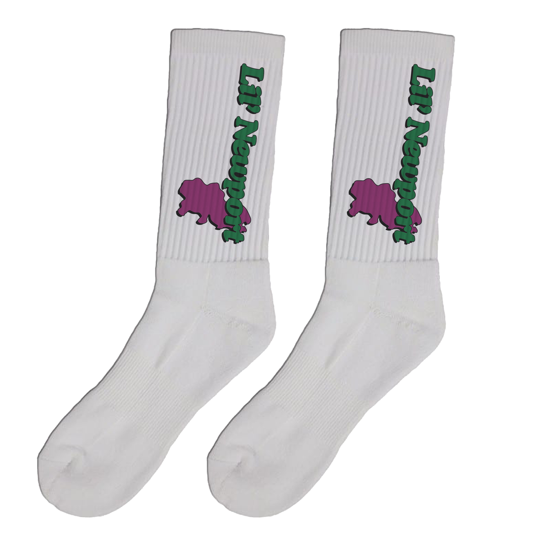 Vlone Vlone Yams Day Lil Newport Socks White