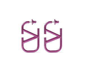 Buy Valentino Vlogo Earrings Purple at Sasom – Authentic and Ready to Ship