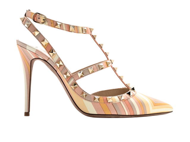 Valentino Garavani Valentino Garavani Rockstud Ankle Strap Multicolor (Women's) - view 1