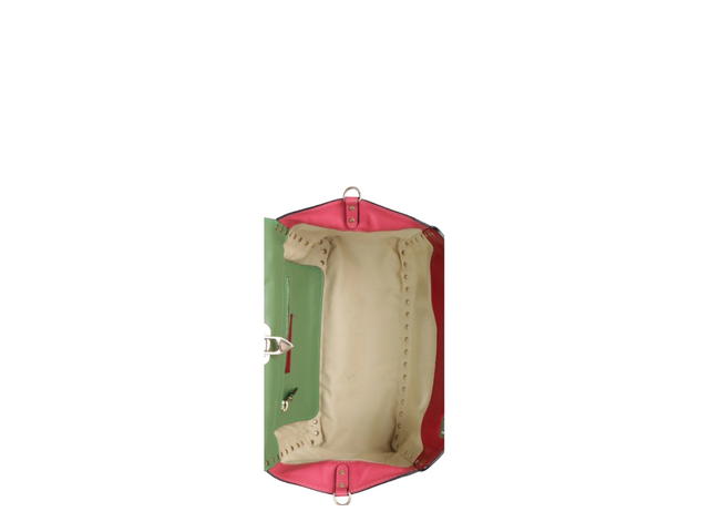Valentino Garavani Valentino Garavani Rockstuds Leather 2way Bag Red Green - view 5