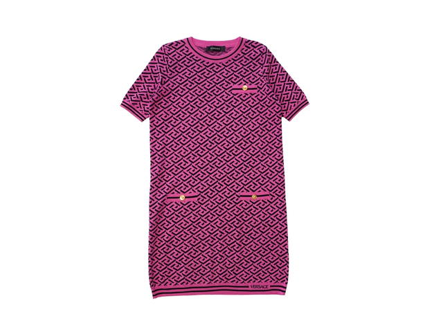 Versace Versace La Greca Dress Pink - view 1