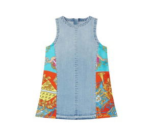 Buy Gianne Versace Royal Rebellion Mini Dress Denim at Sasom – Authentic and Ready to Ship