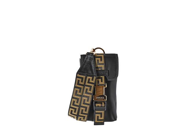 Versace Versace Greek Lanyard Neck Wallet Black - view 2